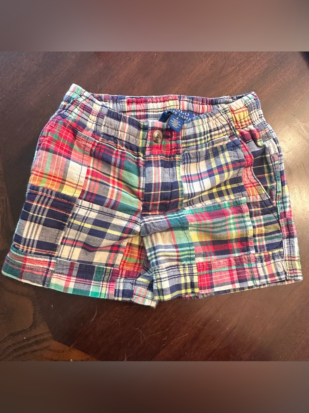 Polo by Ralph Lauren Multicolor Plaid Patchwork Shorts